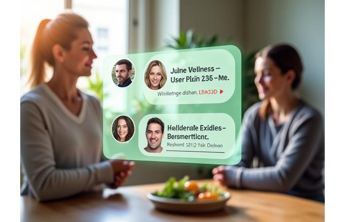 Live-Aktivitäts-Feed der Vitalis Glanz Community